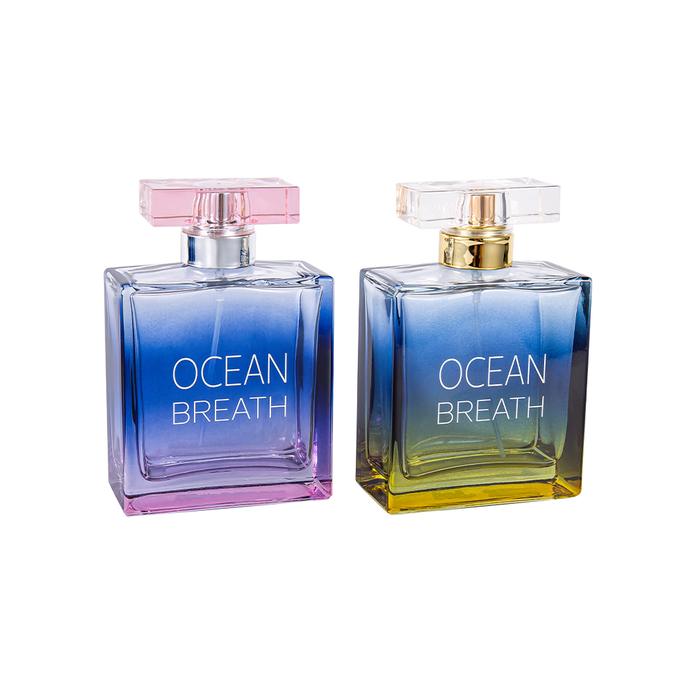 GC4375-WJ208 100 ml tvåfärgad parfymflaska i glas med Surlyn UV-belagd lock