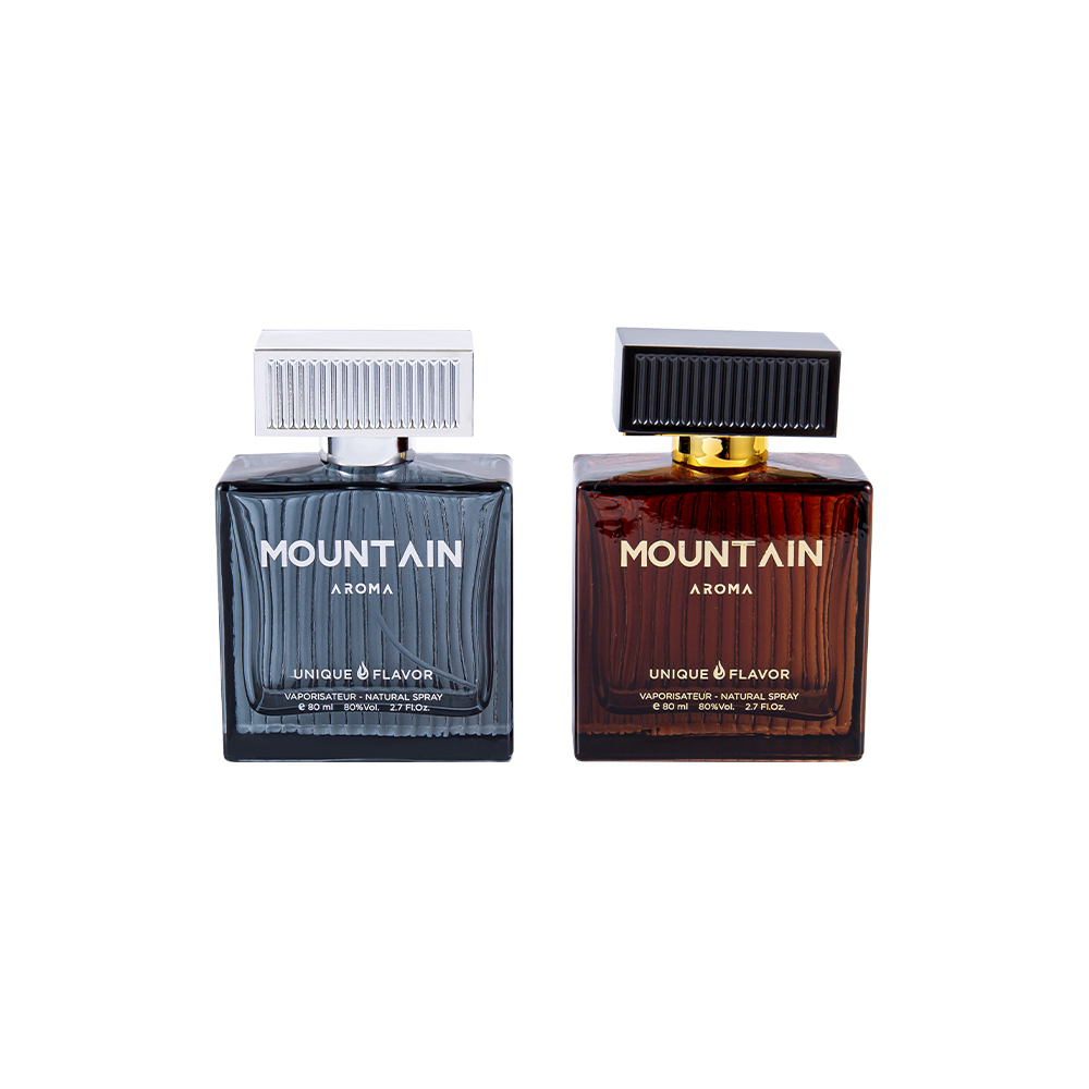 GC4311-WJ2092 80ML Vertical Stripes Glasparfymflaska med ABS Plast Stripes Cover