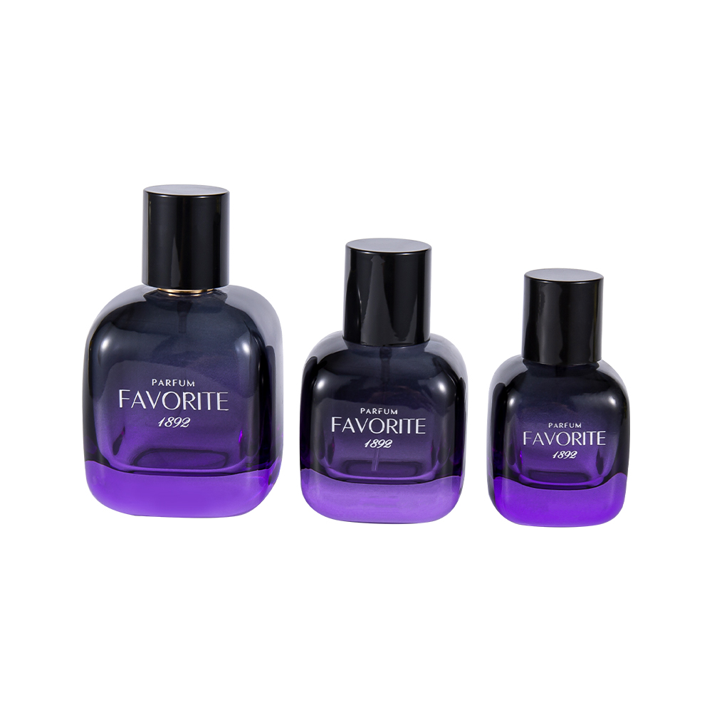 GC4869-WJ2531 50 ml dekorativ parfymflaska i glas med PP-lock, serie med flera kapaciteter