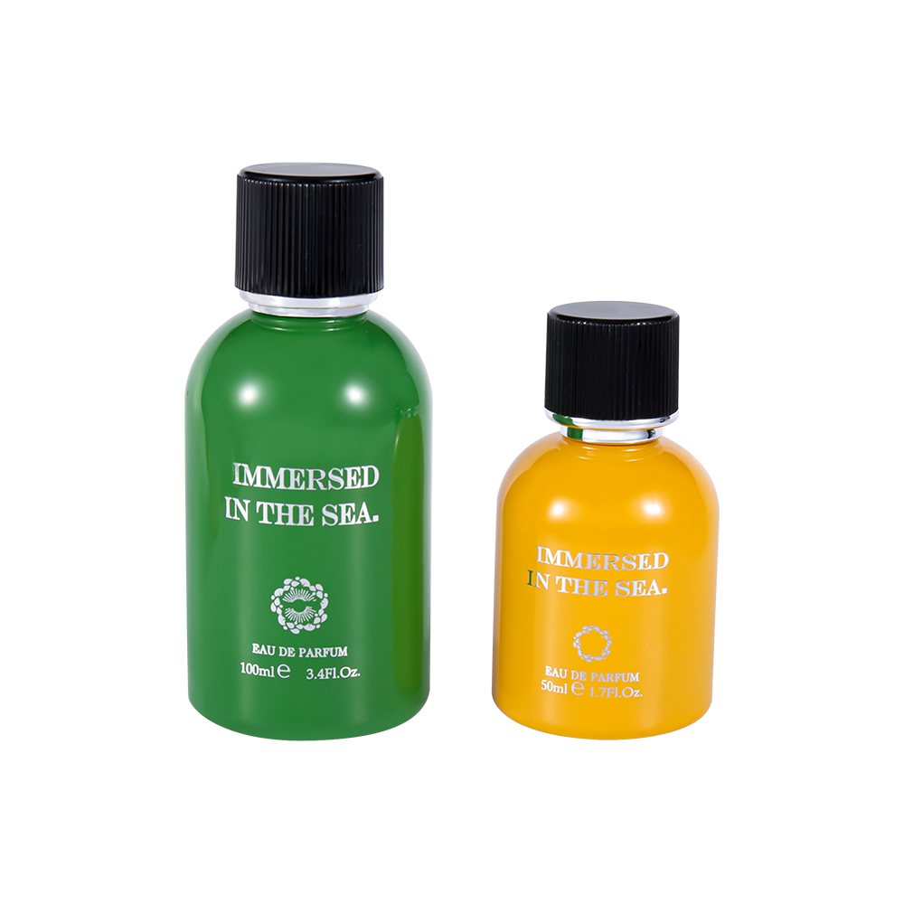 GC4463-WJ2361 100 ml helt ny dekorativ parfymflaska i glas med svart parfymlock